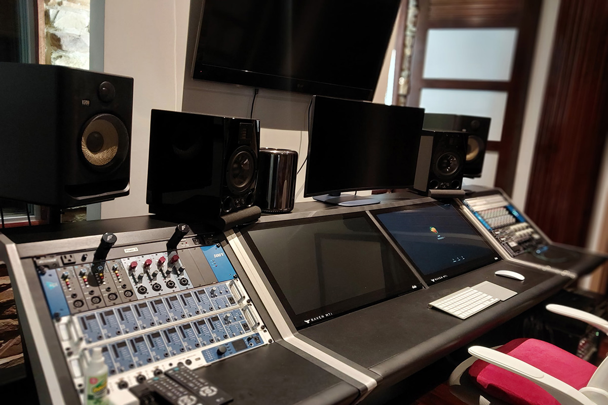 Recording session at E1 Studio